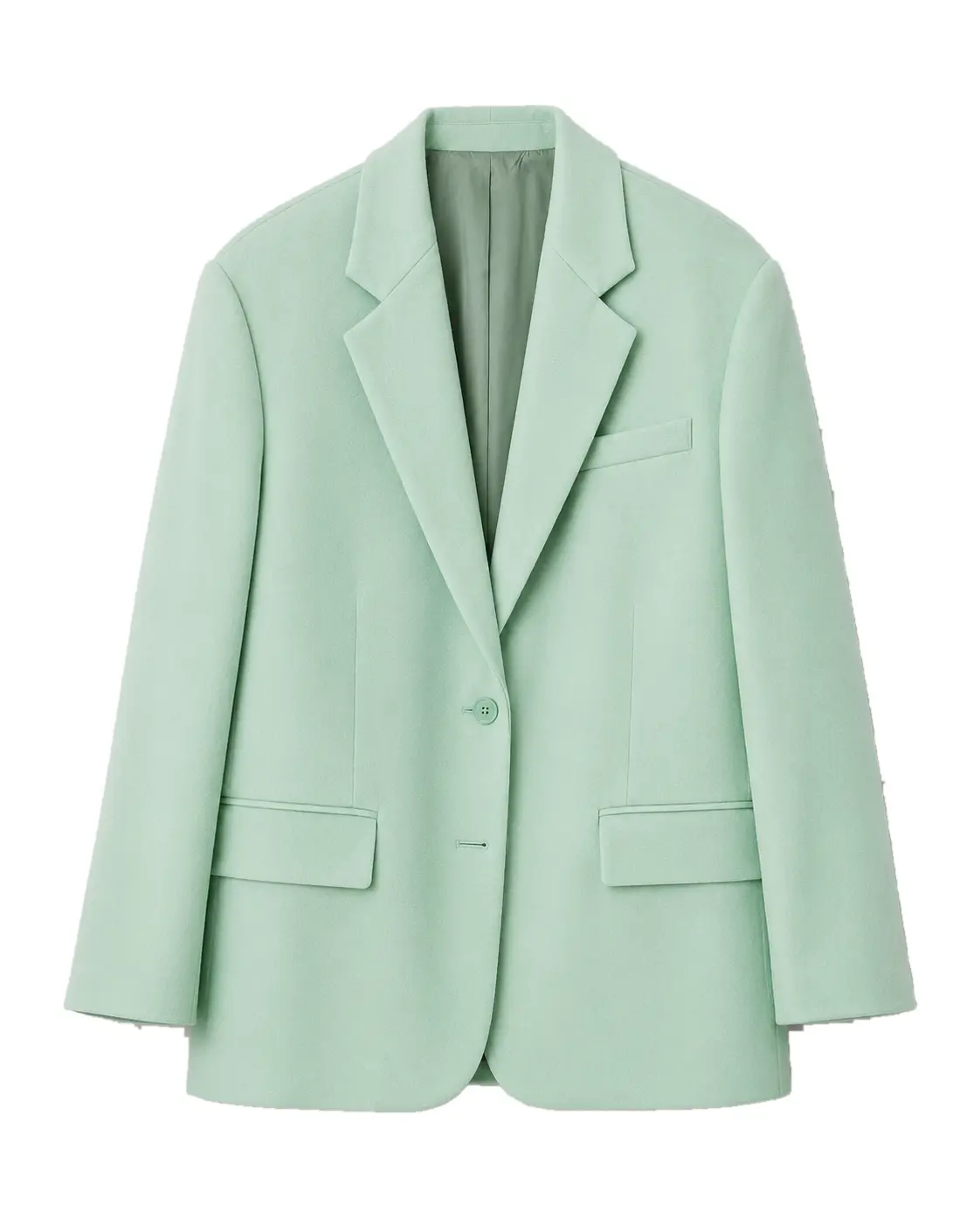 Elvéra Maison Celeste Tailored Blazer i Mint Aura vist forfra
