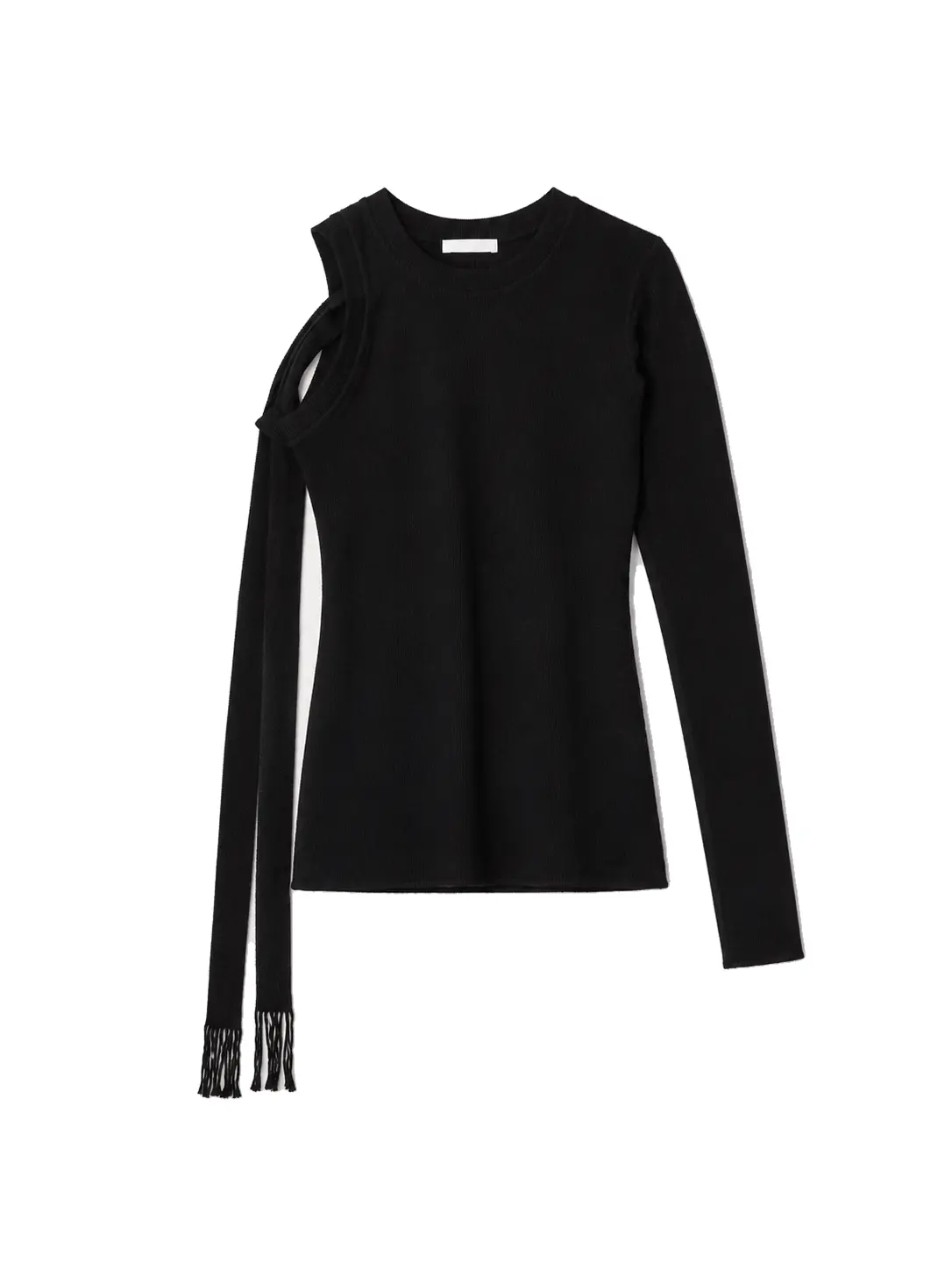 Veylan Studio Solenne Asym Top i Deep Black set forfra